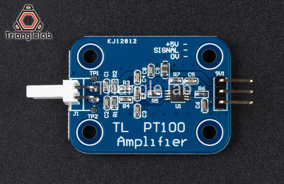 Trianglelab PT100 zosilňovacia doska